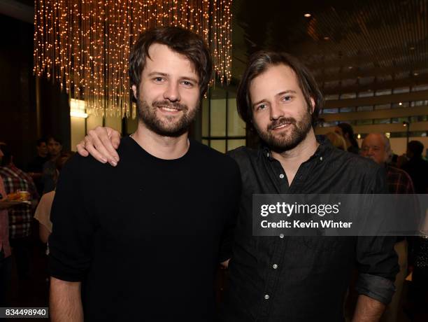 Ross Duffer and Matt Duffer, creators, writers and executive producers arrive at a reception and q&a for Netflix's "Stranger Thing" at the Directors...