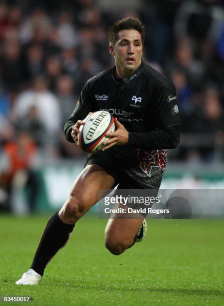 Gavin Henson of the Ospreys pictured during the EDF Energy Cup match between Ospreys and Worcester Warriors at the Liberty Stadium on October 26,...