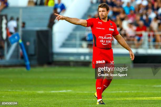 Vincent Clerc of Toulon during the pre-season match between Rc Toulon and Lyon OU at Felix Mayol Stadium on August 17, 2017 in Toulon, France.