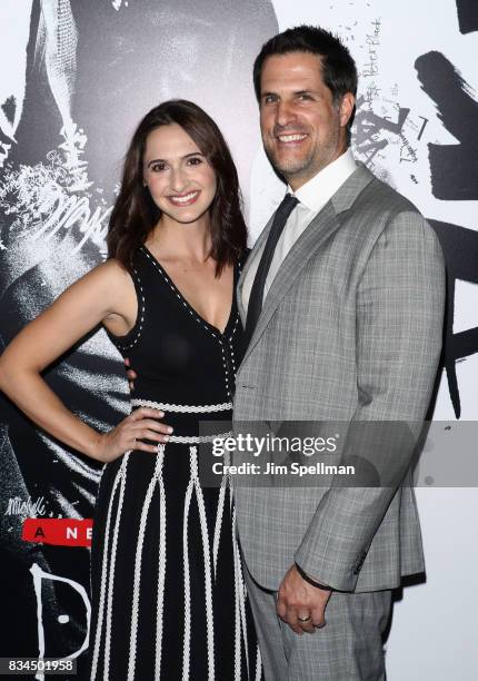 Screenwriter Vlas Parlapanides and guest attend the "Death Note" New York premiere at AMC Loews Lincoln Square 13 theater on August 17, 2017 in New...