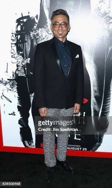 Actor Paul Nakauchi attends the "Death Note" New York premiere at AMC Loews Lincoln Square 13 theater on August 17, 2017 in New York City.