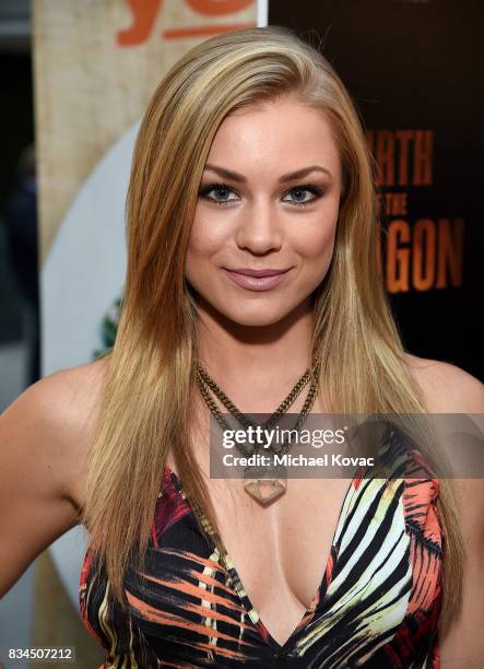 Actress Nikki Leigh attends the Los Angeles special screening of Birth of the Dragon at ArcLight Cinemas on August 17, 2017 in Hollywood, California.