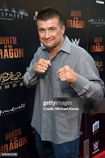 Danny Musico attends the Los Angeles special screening of Birth of the Dragon at ArcLight Cinemas on August 17, 2017 in Hollywood, California.