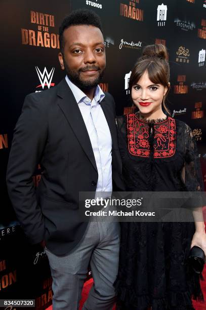 Director Demetrius Wren and actress Christina Wren attend the Los Angeles special screening of Birth of the Dragon at ArcLight Cinemas on August 17,...