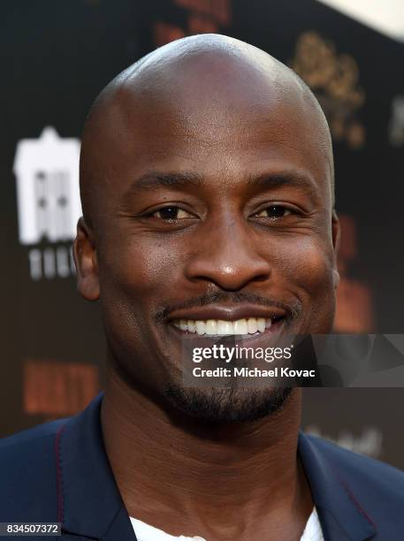 Host Akbar Gbajabiamila attends the Los Angeles special screening of Birth of the Dragon at ArcLight Cinemas on August 17, 2017 in Hollywood,...