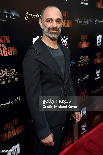 Composer Reza Safinia attends the Los Angeles special screening of Birth of the Dragon at ArcLight Cinemas on August 17, 2017 in Hollywood,...