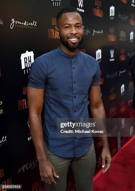 Actor Rickey Castleberry attends the Los Angeles special screening of Birth of the Dragon at ArcLight Cinemas on August 17, 2017 in Hollywood,...