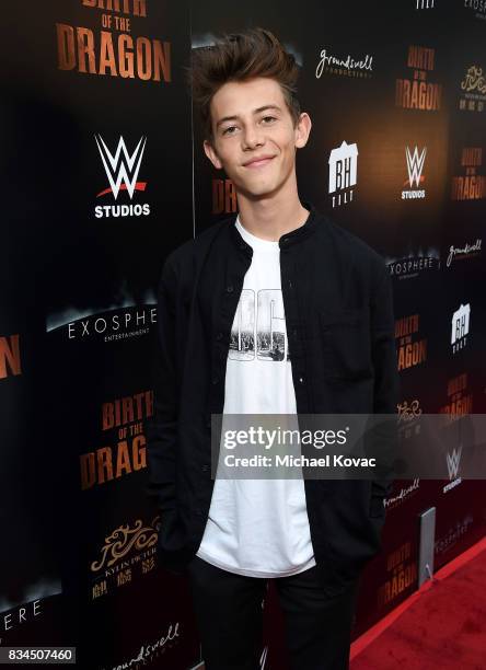 Actor Griffin Gluck attends the Los Angeles special screening of Birth of the Dragon at ArcLight Cinemas on August 17, 2017 in Hollywood, California.