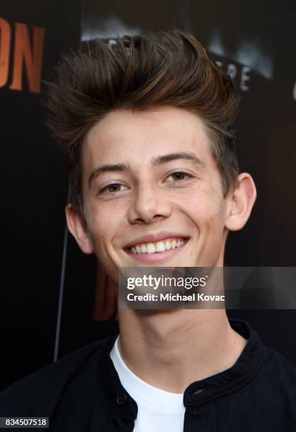 Actor Griffin Gluck attends the Los Angeles special screening of Birth of the Dragon at ArcLight Cinemas on August 17, 2017 in Hollywood, California.