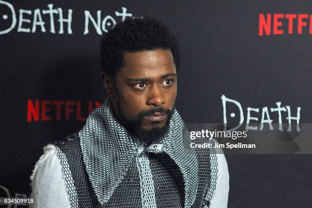 Actor LaKeith Stanfield attends the "Death Note" New York premiere at AMC Loews Lincoln Square 13 theater on August 17, 2017 in New York City.