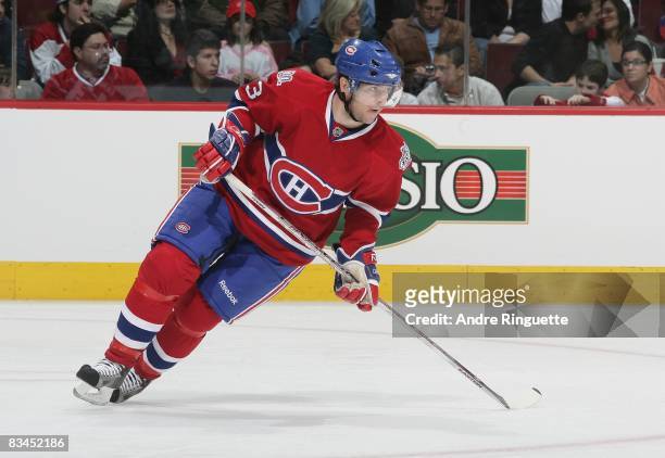 Alex Tanguay of the Montreal Canadiens skates against the Phoenix Coyotes at the Bell Centre on October 18, 2008 in Montreal, Quebec, Canada.