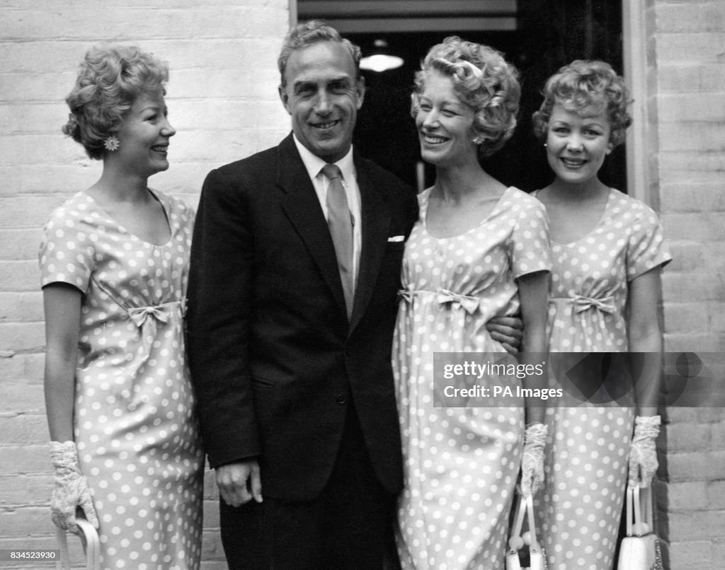 Weddings - Billy Wright marries Joy Beverley