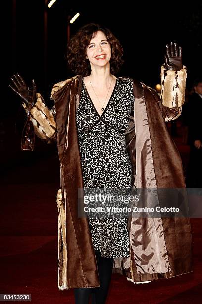 Anna Galiena attends the 'Galantuomini' Premiere during the 3rd Rome International Film Festival held at the Auditorium Parco della Musica on October...