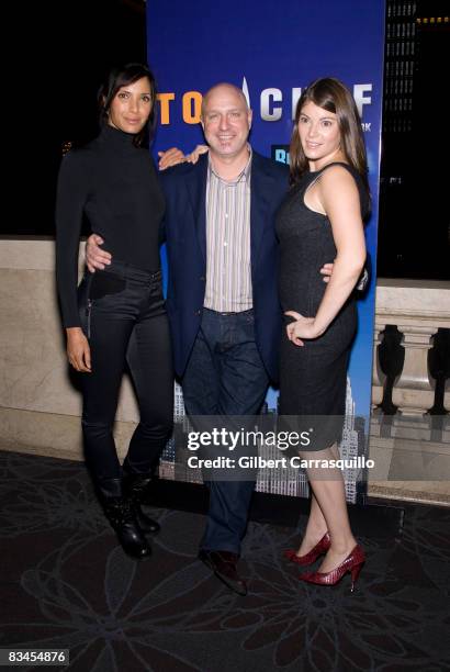 Top Chef" host Padma Lakshmi, Head judge Tom Colicchio and Judge Gail Simmons attend "Taste of the Five Boroughs" at Vanderbilt Hall at Grand Central...