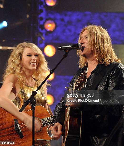 Taping of CMT Crossroads: Def Leppard and Taylor Swift at The Roy Acuff Theater in Nashville, Tennessee on . CMT Crossroads premieres Friday,...