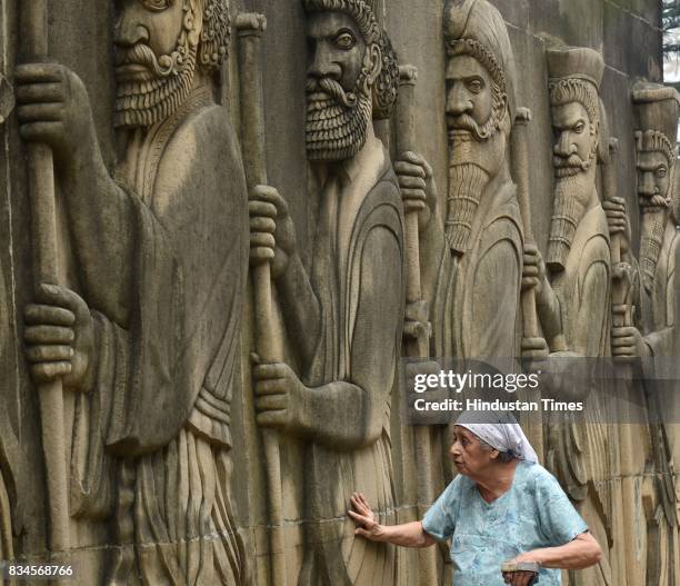 Parsi community celebrates Jamshedi Navroz or Pateti at Fire Temple in Tardeo, on August 17, 2017 in Mumbai, India. Nowruz, also spelled as Navroz,...