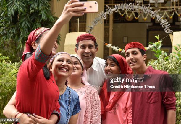 Parsi community celebrates Jamshedi Navroz or Pateti at Fire Temple in Tardeo, on August 17, 2017 in Mumbai, India. Nowruz, also spelled as Navroz,...