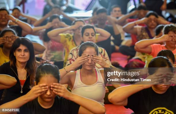 People during the Hindustan Times Fitter Mumbai Campaign at Gold's Gym, Bandra, on August 12 in Mumbai, India. Shilpa Shetty said, "I have to...