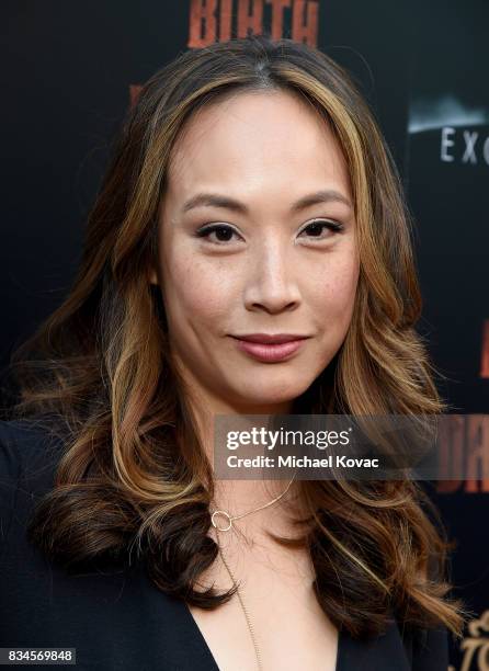 Actor Elizabeth Ho attends the Los Angeles special screening of Birth of the Dragon at ArcLight Cinemas on August 17, 2017 in Hollywood, California.