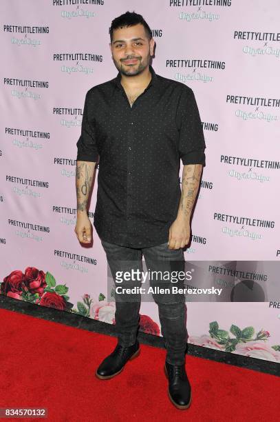 Michael Costello attends PrettyLittleThing X Olivia Culpo Launch at Liaison Lounge on August 17, 2017 in Los Angeles, California.