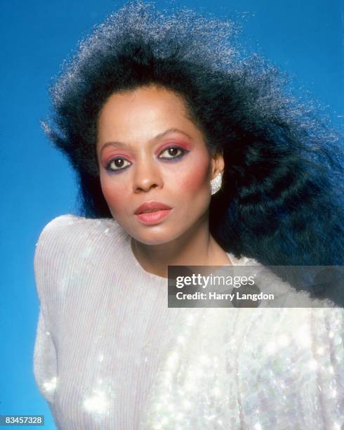 Diana Roush Model Singer Diana Ross poses for a portrait session on July 3, 1987 in Los ...