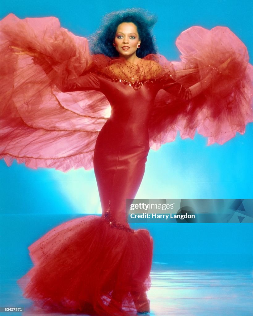 Diana Roush Model Singer Diana Ross poses for a portrait session on July 3, 1987 in Los ...