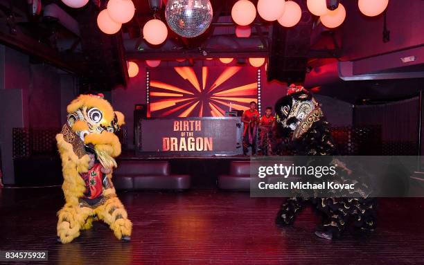 General view of atmosphere at the after party for the Los Angeles special screening of Birth of the Dragon at ArcLight Cinemas on August 17, 2017 in...