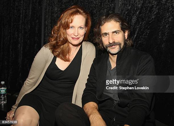 Nancy Sheppard and actor Michael Imperioli attend the 2008 Sundance Gala Fundraiser at Roseland Ballroom on October 27, 2008 in New York City.
