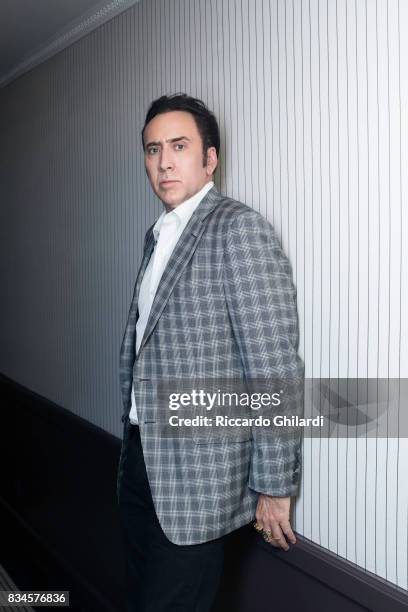 Actor Nicolas Cage is photographed for Self Assignment on May 21, 2016 in Cannes, France.