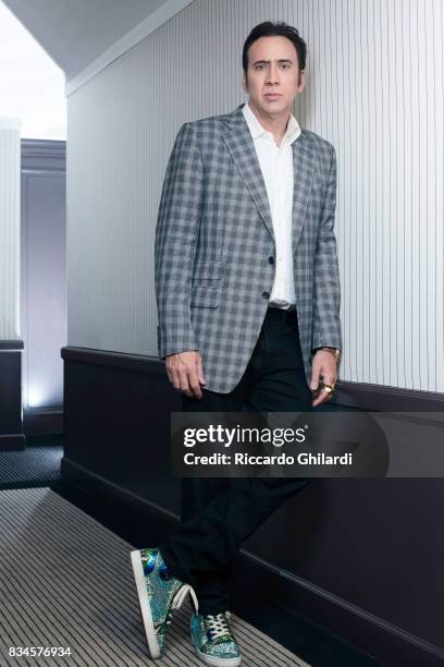 Actor Nicolas Cage is photographed for Self Assignment on May 21, 2016 in Cannes, France.