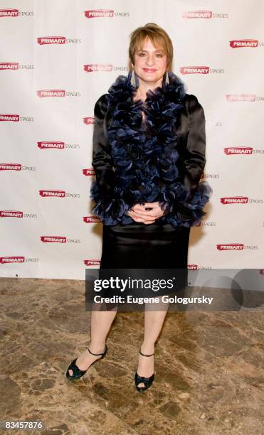 Patti LuPone attends Primary Stages 24th Anniversary Gala at the Grand Hyatt Hotel on October 27, 2008 in New York City.