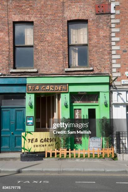 The Tea Garden shisha bar along Ormond Quay Lower on 2nd April 2017 in Dublin, Republic of Ireland. An alternative hangout and great place to buy tea...