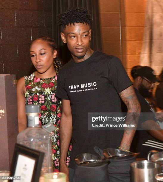 Rapper 21 Savage attends an Ascap Dinner at KR Steakhouse on August 17, 2017 in Atlanta, Georgia.