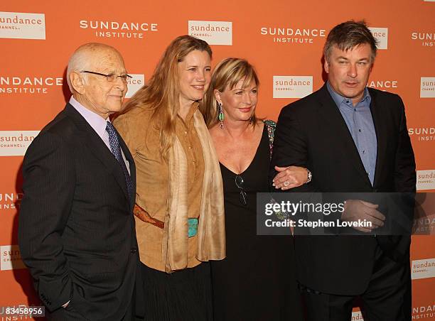 Writer/producer Norman Lear, Sundance Institute Trustee Cindy Horn, Lyn Davis and actor Alec Baldwin attend the 2008 Sundance Gala Fundraiser at...