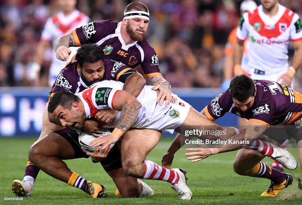 NRL Rd 24 - Broncos v Dragons