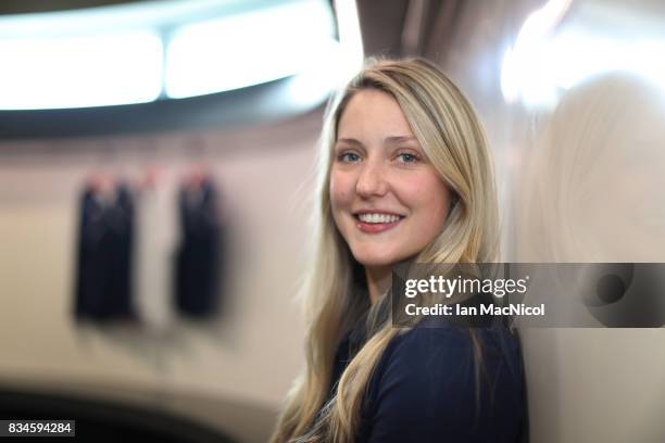 PyeongChang Winter Olympic hopeful Lauren Gray poses for photographs at The Orium sports complex on August 18, 2017 in Edinburgh, Scotland.