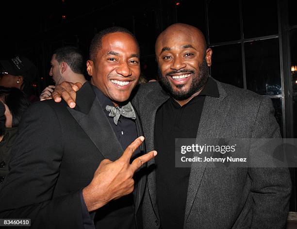 Tip and Steve Stoute attend Q-Tip's "The Renaissance" album release party at the Bowery Hotel on October 27, 2008 in New York City.