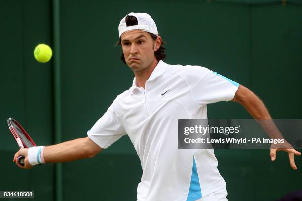 Serbia's Boris Pashanski in action against Great Britain's Chris Eaton