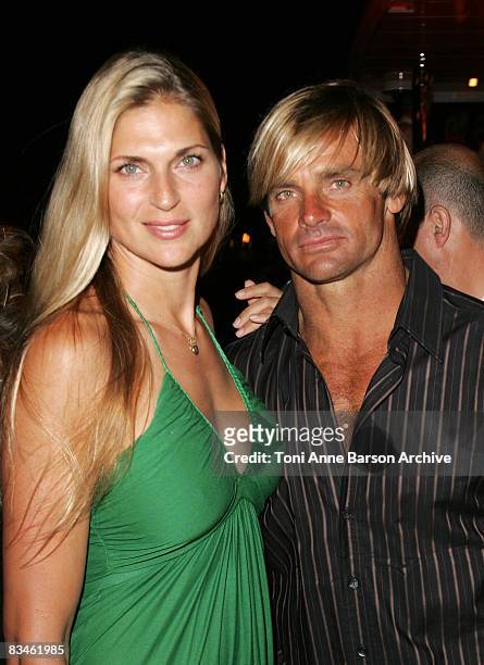 World Surf Champion Laird Hamilton and wife attend the Soiree Tropezienne hosted by Denise Rich and ASMALLWORLD onboard Ms. Rich's yacht the 'Lady...