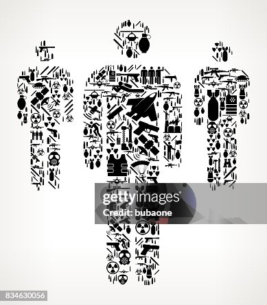 小集團戰爭和現代戰爭向量圖示模式 小集團戰爭和現代戰爭向量圖示模式
