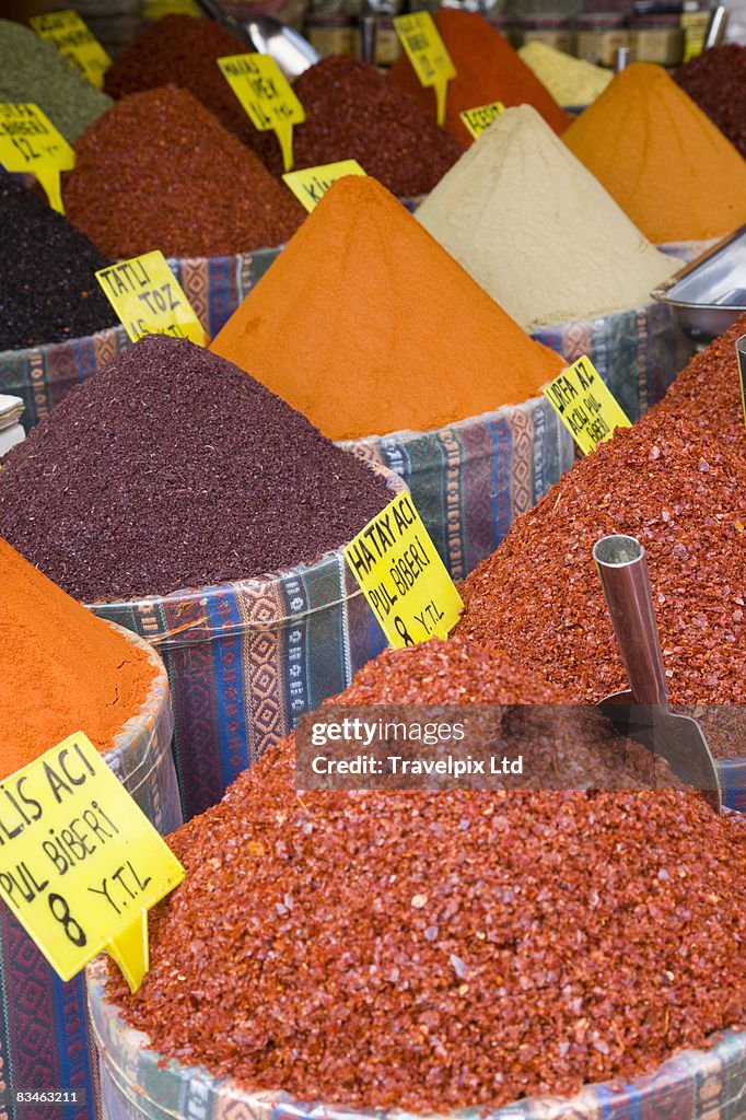 Spice market in the Egyptian Bazaar