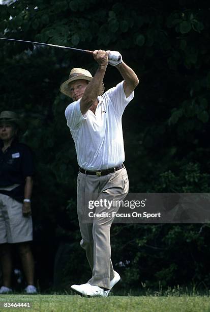 Arnold Palmer in action during the 1994 U.S. Open Championships at Oakmont Country Club in Oakmont, Pennsylvania in June 1983.