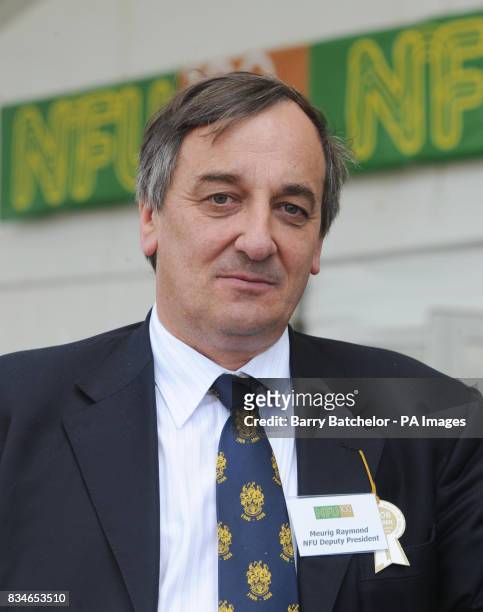 National Farmers' Union Deputy President Meurig Raymond at The Royal Show at Stoneleigh, Warwickshire, following a Government decision not to allow a...