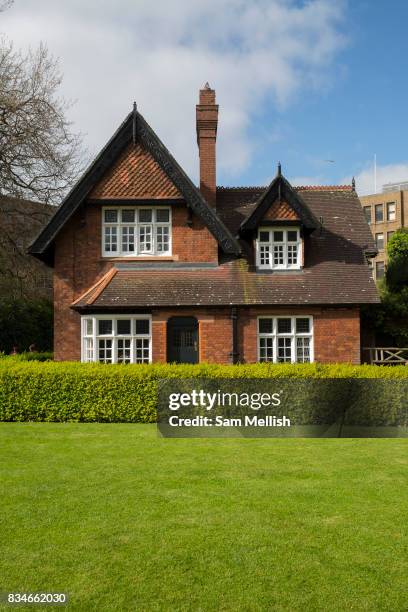 The Superintendents Lodge at St Stephens Green Park on 07th April 2017 in Dublin, Republic of Ireland. Dublin is the largest city and capital of the...