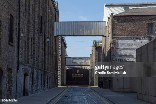 The Guinness Storehouse on 07th April 2017 in Dublin, Republic of Ireland. Located in St. Jamess Gate Brewery, the production site has been home to...