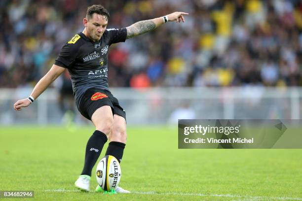 Ryan Lamb of La Rochelle during the pre-season match between Stade Rochelais and SU Agen on August 17, 2017 in La Rochelle, France.