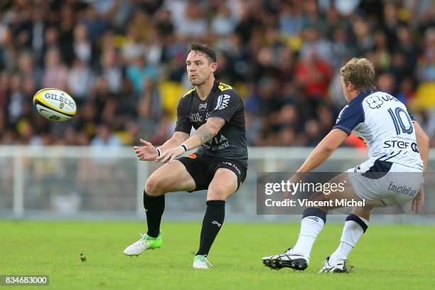 Ryan Lamb of La Rochelle during the pre-season match between Stade Rochelais and SU Agen on August 17, 2017 in La Rochelle, France.