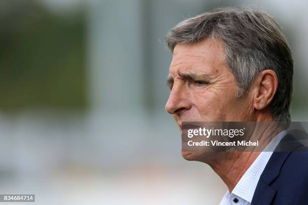 Vincent Merling, president of La Rochelle during the pre-season match between Stade Rochelais and SU Agen on August 17, 2017 in La Rochelle, France.