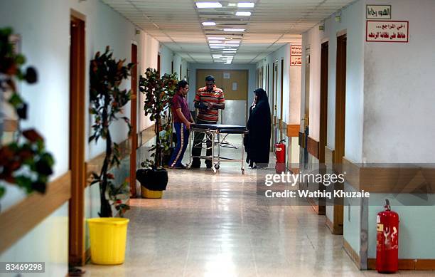 Iraqi's visit family at the Baghdad Medical city hospital on September 14, 2008 in Baghdad, Iraq.