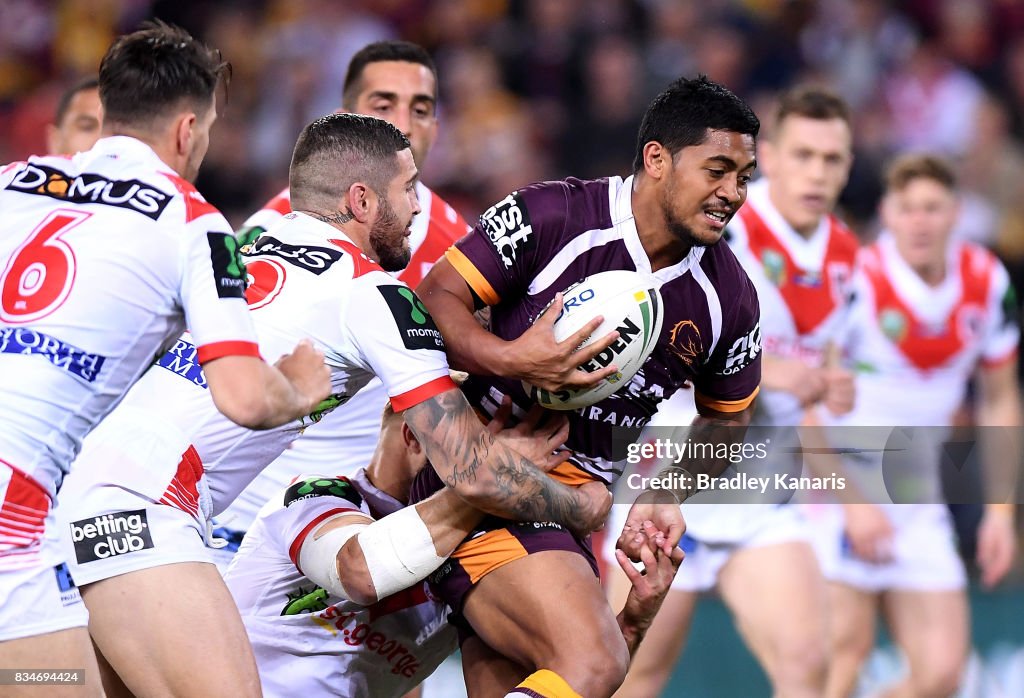 NRL Rd 24 - Broncos v Dragons